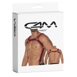 Schwarz/roter Brust-Harness 05 von Cut4Men | Fesselliebe.de