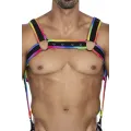 Mehrfarbiger Brust-Harness 05 von Cut4Men