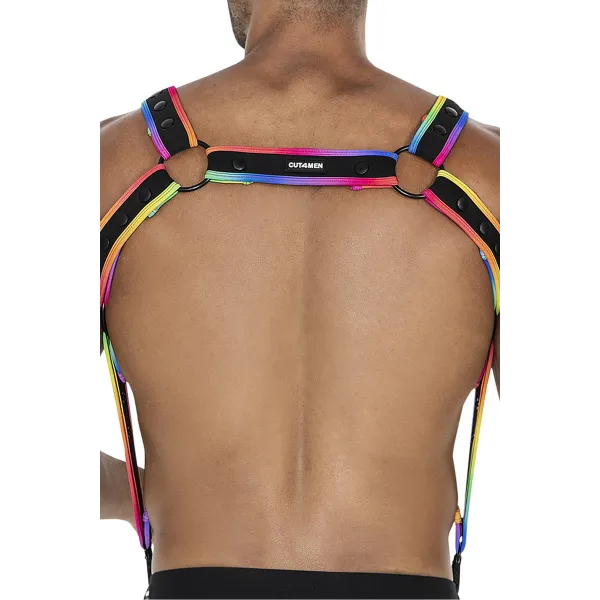 Mehrfarbiger Brust-Harness 05 von Cut4Men | Fesselliebe.de