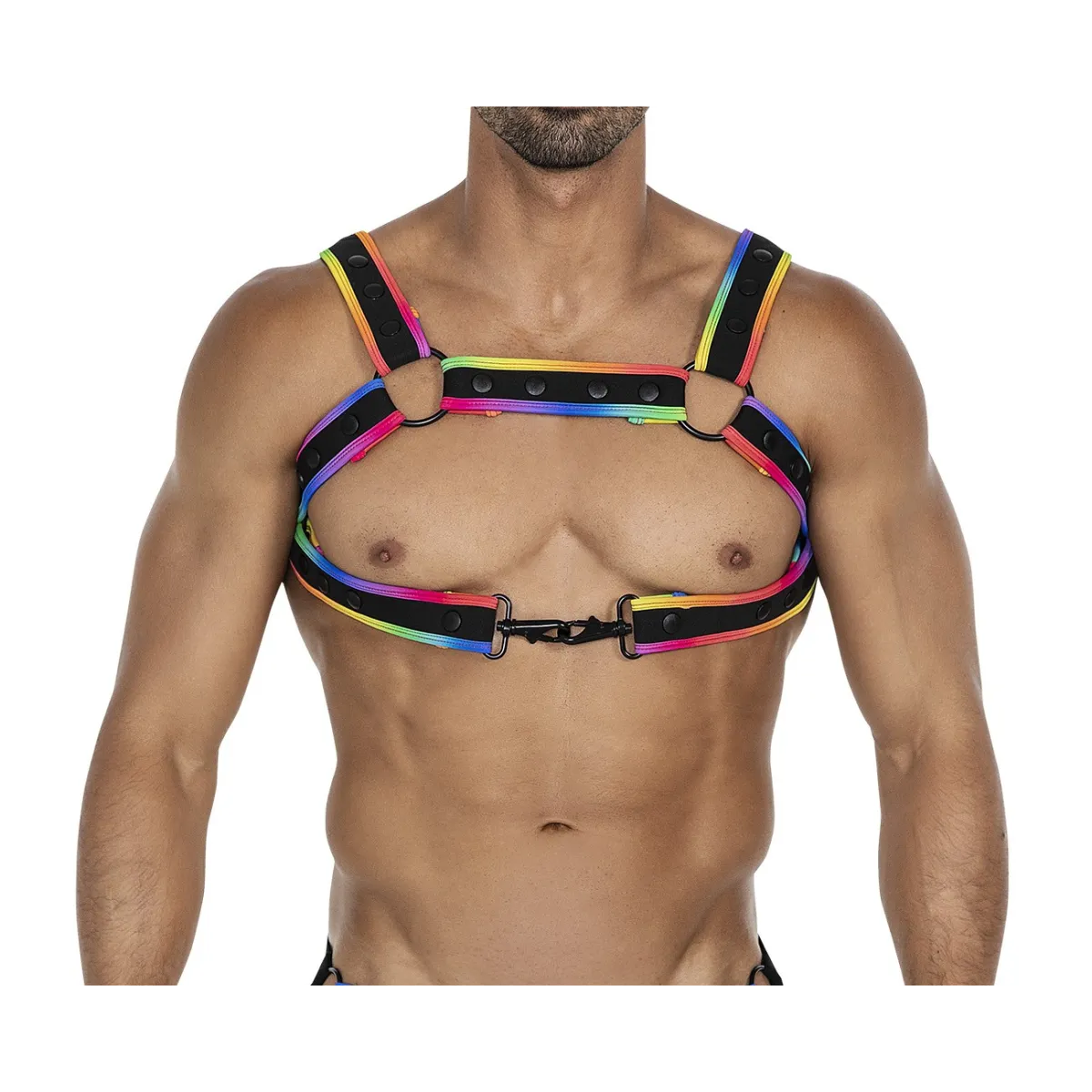 Mehrfarbiger Brust-Harness 05 von Cut4Men | Fesselliebe.de