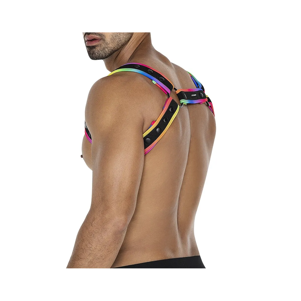 Mehrfarbiger Brust-Harness 05 von Cut4Men | Fesselliebe.de