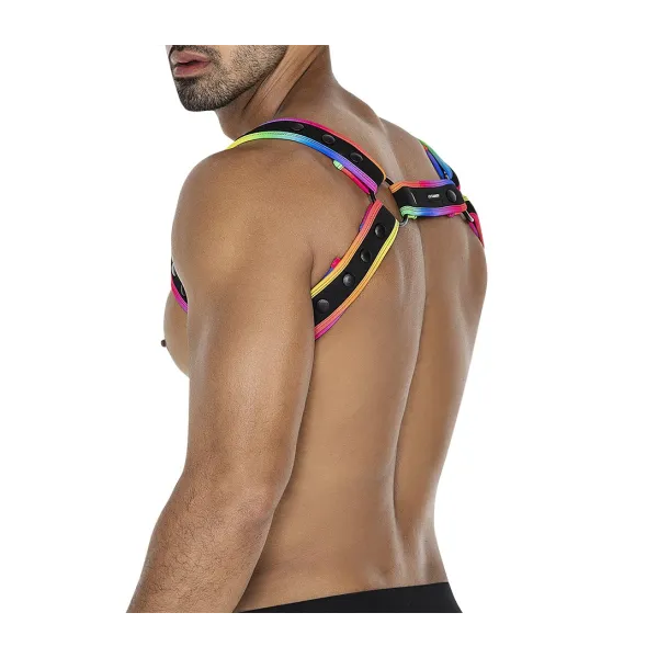 Mehrfarbiger Brust-Harness 05 von Cut4Men | Fesselliebe.de