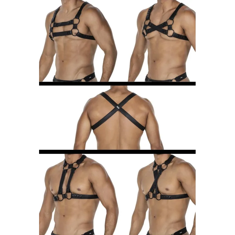 Schwarzer Brust-Harness 06 von Cut4Men | Fesselliebe.de