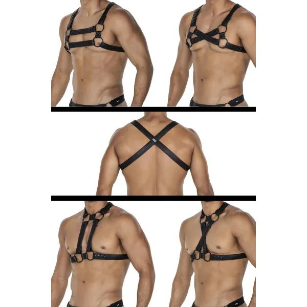 Schwarzer Brust-Harness 06 von Cut4Men | Fesselliebe.de