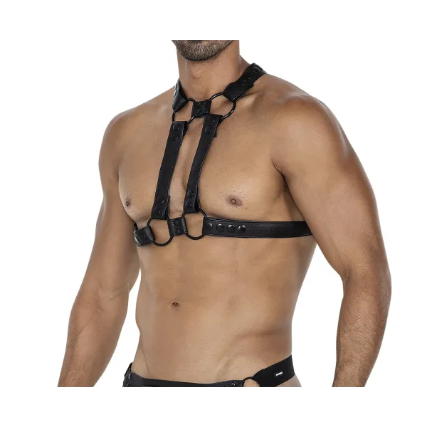 Schwarzer Brust-Harness 06 von Cut4Men | Fesselliebe.de