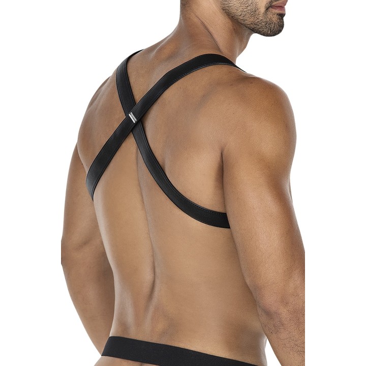 Schwarz/neongrüner Brust-Harness 06 von Cut4Men | Fesselliebe.de