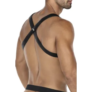 Schwarz/neongrüner Brust-Harness 06 von Cut4Men