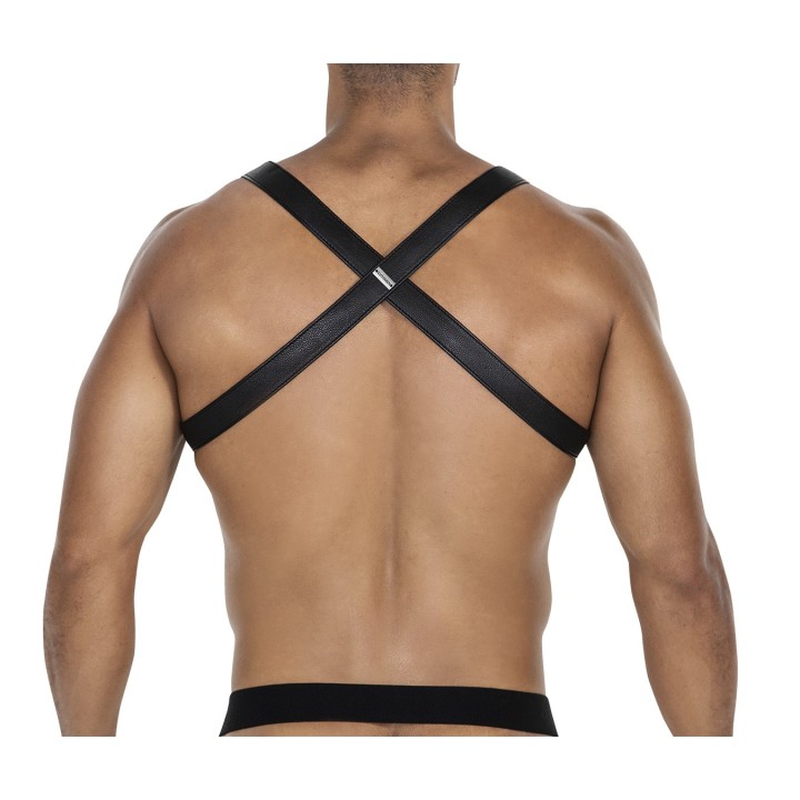 Schwarz/neongrüner Brust-Harness 06 von Cut4Men | Fesselliebe.de