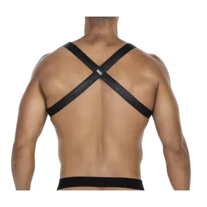 Schwarz/neongrüner Brust-Harness 06 von Cut4Men