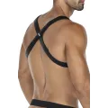 Schwarz/blauer Brust-Harness 06 von Cut4Men