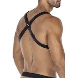 Schwarz/blauer Brust-Harness 06 von Cut4Men | Fesselliebe.de