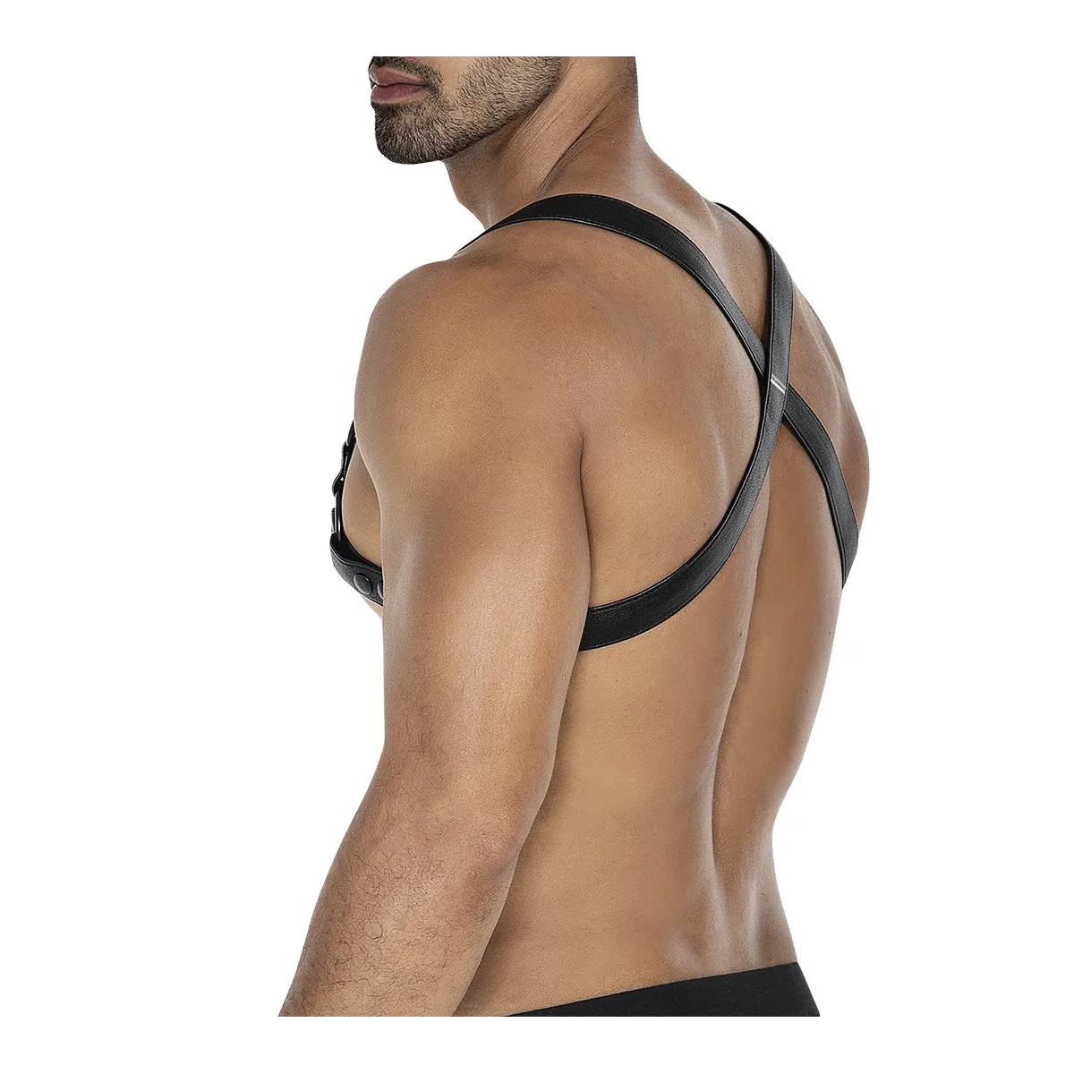 Schwarz/blauer Brust-Harness 06 von Cut4Men | Fesselliebe.de