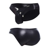 Schwarzer Wetlook Slip BL4CK01 von Cut4Men | Fesselliebe.de