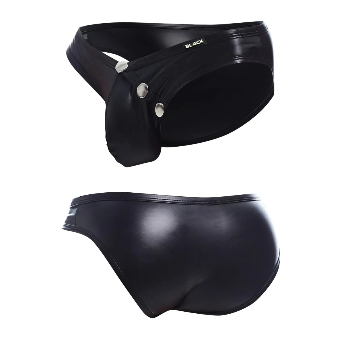 Schwarzer Wetlook Slip BL4CK01 von Cut4Men | Fesselliebe.de