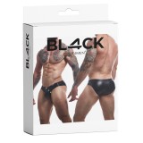 Schwarzer Wetlook Slip BL4CK01 von Cut4Men | Fesselliebe.de