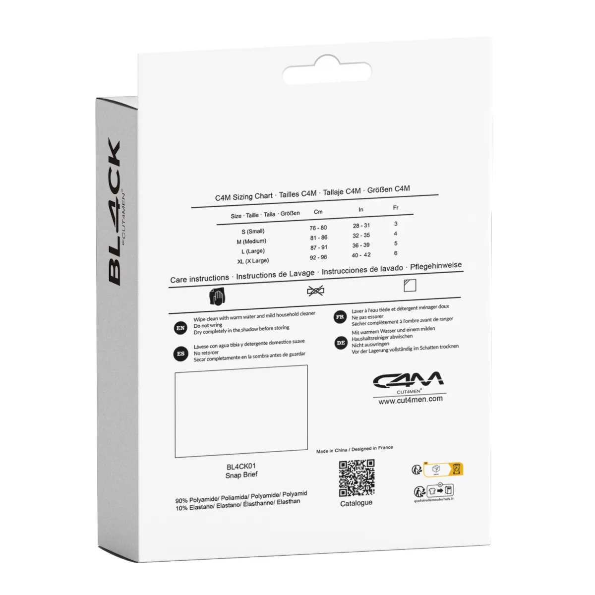 Schwarzer Wetlook Slip BL4CK01 von Cut4Men | Fesselliebe.de