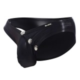 Schwarzer Wetlook Slip BL4CK01 von Cut4Men | Fesselliebe.de