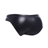 Schwarzer Wetlook Slip BL4CK01 von Cut4Men | Fesselliebe.de