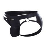 Schwarzer Wetlook Jockstrap BL4CK02 von Cut4Men | Fesselliebe.de