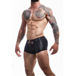Schwarzer Wetlook Boxer BL4CK03 von Cut4Men | Fesselliebe.de