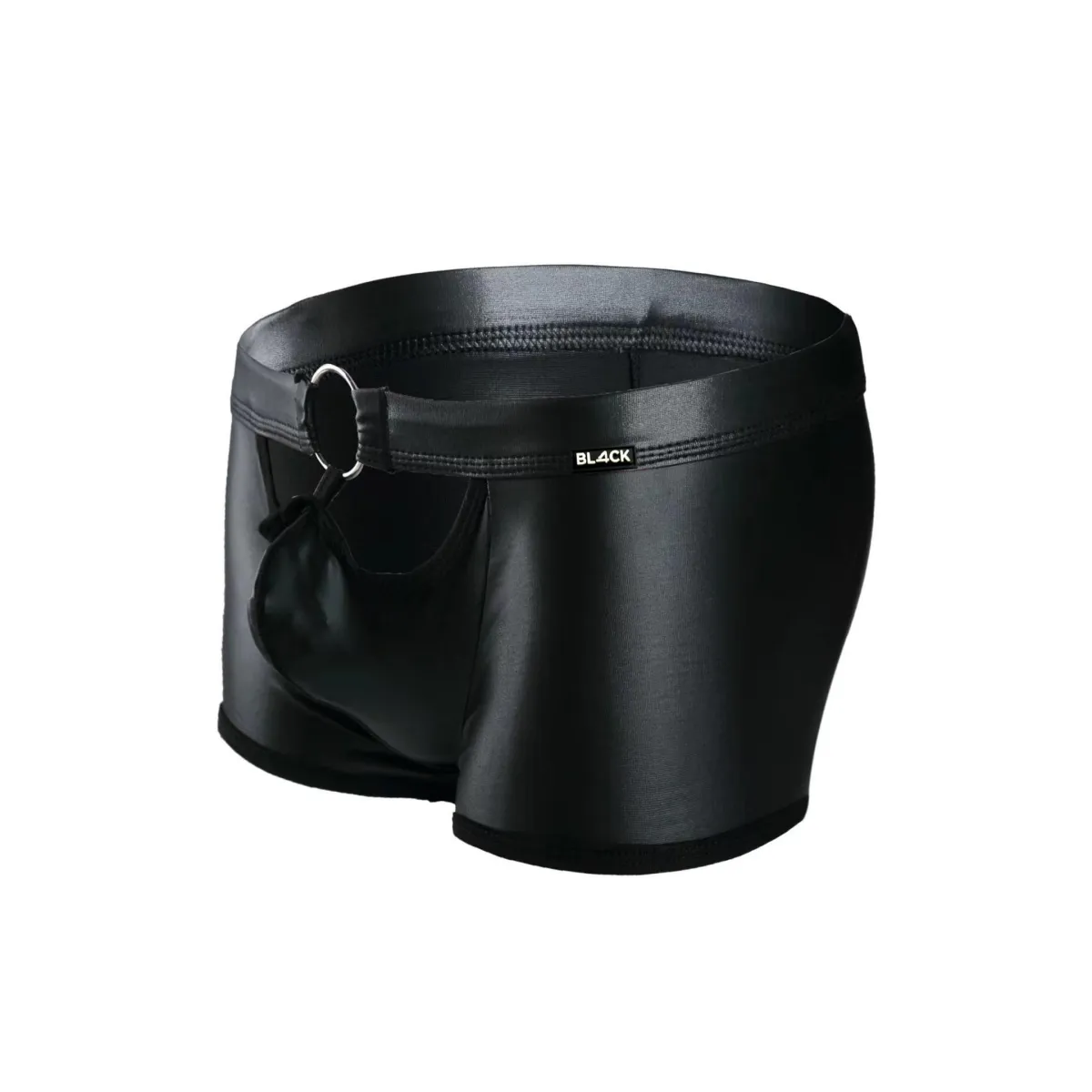 Schwarzer Wetlook Boxer BL4CK03 von Cut4Men | Fesselliebe.de