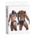 Schwarzer Wetlook Slip BL4CK04 von Cut4Men