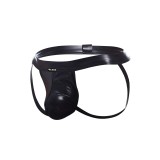 Schwarzer Wetlook Jockstrap BL4CK05 von Cut4Men | Fesselliebe.de
