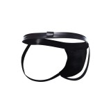 Schwarzer Wetlook Jockstrap BL4CK05 von Cut4Men | Fesselliebe.de