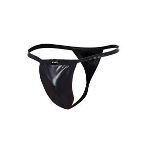Schwarzer Wetlook Boost String BL4CK06 von Cut4Men