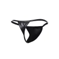 Schwarzer Wetlook Boost String BL4CK06 von Cut4Men