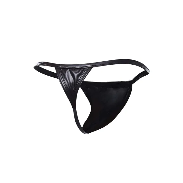 Schwarzer Wetlook Boost String BL4CK06 von Cut4Men | Fesselliebe.de