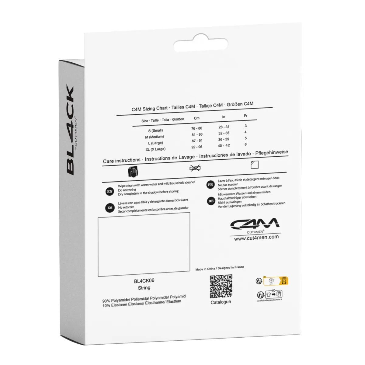 Schwarzer Wetlook Boost String BL4CK06 von Cut4Men | Fesselliebe.de