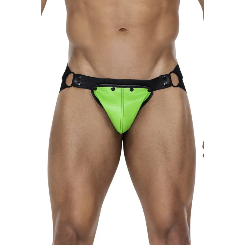 Neongrün/schwarzer Jock Snap von Cut4Men | Fesselliebe.de