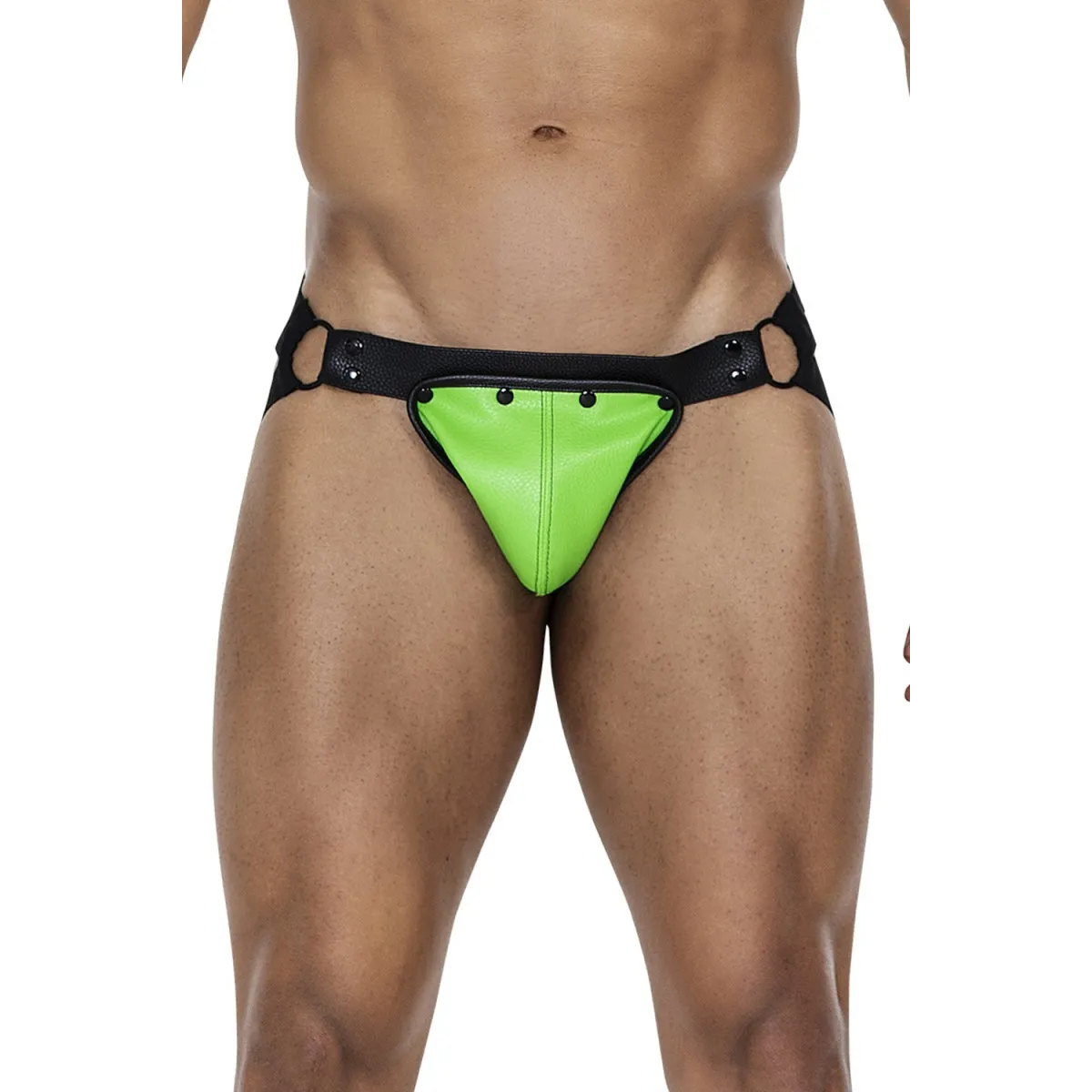 Neongrün/schwarzer Jock Snap von Cut4Men | Fesselliebe.de