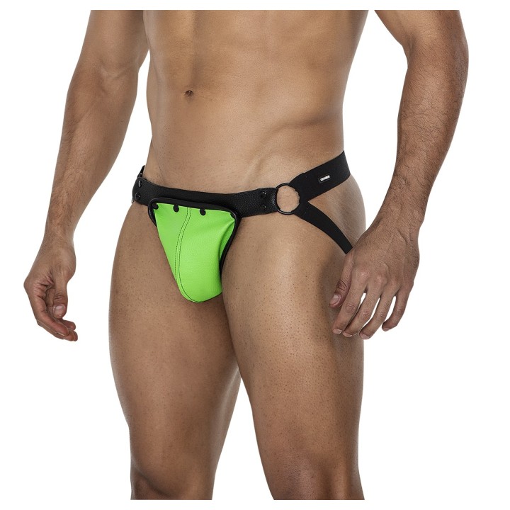 Neongrün/schwarzer Jock Snap von Cut4Men | Fesselliebe.de