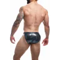 Schwarzer Wetlook Clip Tanga Brief EMER4LD von Cut4Men
