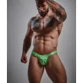 Grüner Wetlook Clip Tanga Brief EMER4LD von Cut4Men