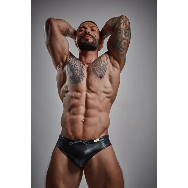 Schwarzer Badeslip Mitnight EMER4LD - | Fesselliebe.de