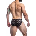 Schwarzer Bikini Bulge Slip L4CE01 von Cut4Men