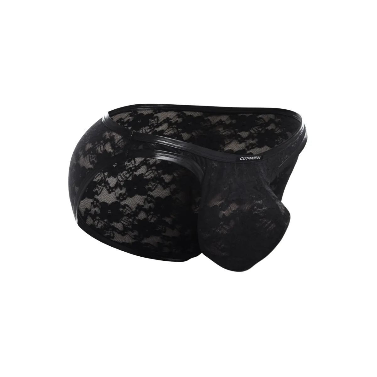 Schwarzer Bikini Bulge Slip L4CE01 von Cut4Men | Fesselliebe.de