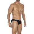 Schwarzer Bikini Bulge Slip L4CE01 von Cut4Men