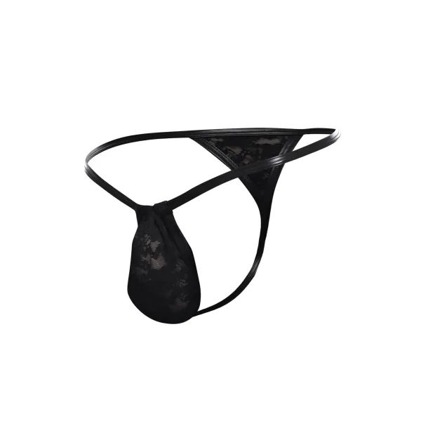 Schwarzer G-String Spitze L4CE02 von Cut4Men | Fesselliebe.de