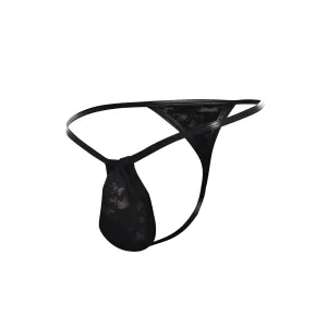 Schwarzer G-String Spitze L4CE02 von Cut4Men