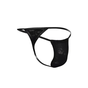 Schwarzer G-String Spitze L4CE02 von Cut4Men