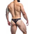 Schwarzer String Spitze L4CE03 von Cut4Men