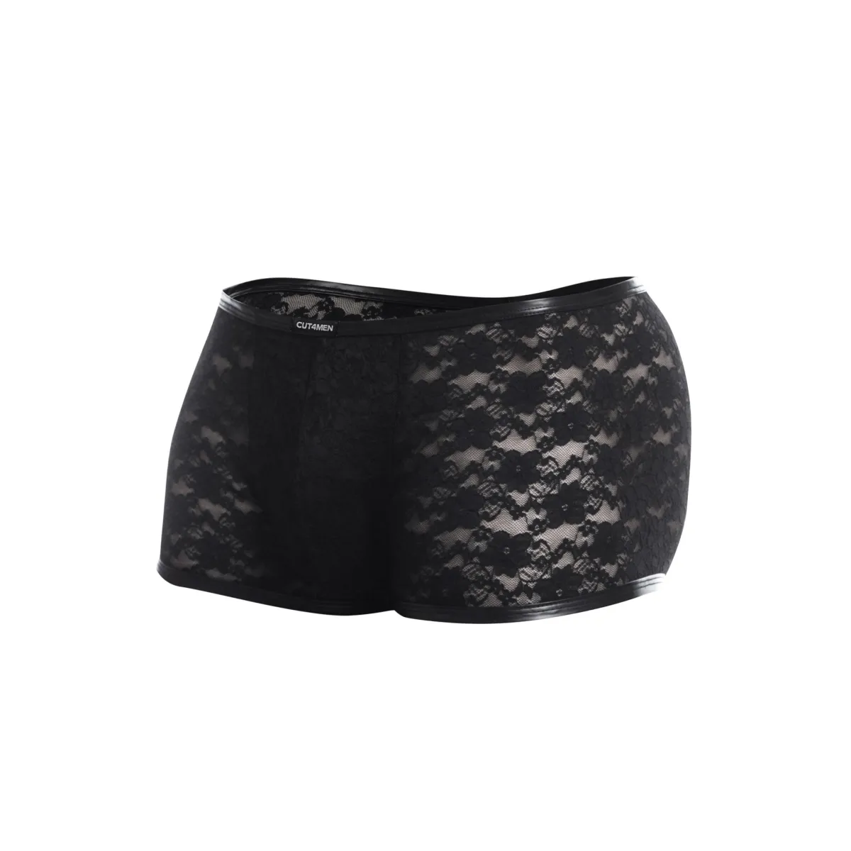 Schwarzer Trunk Boxer Shorts L4CE05 von Cut4Men | Fesselliebe.de