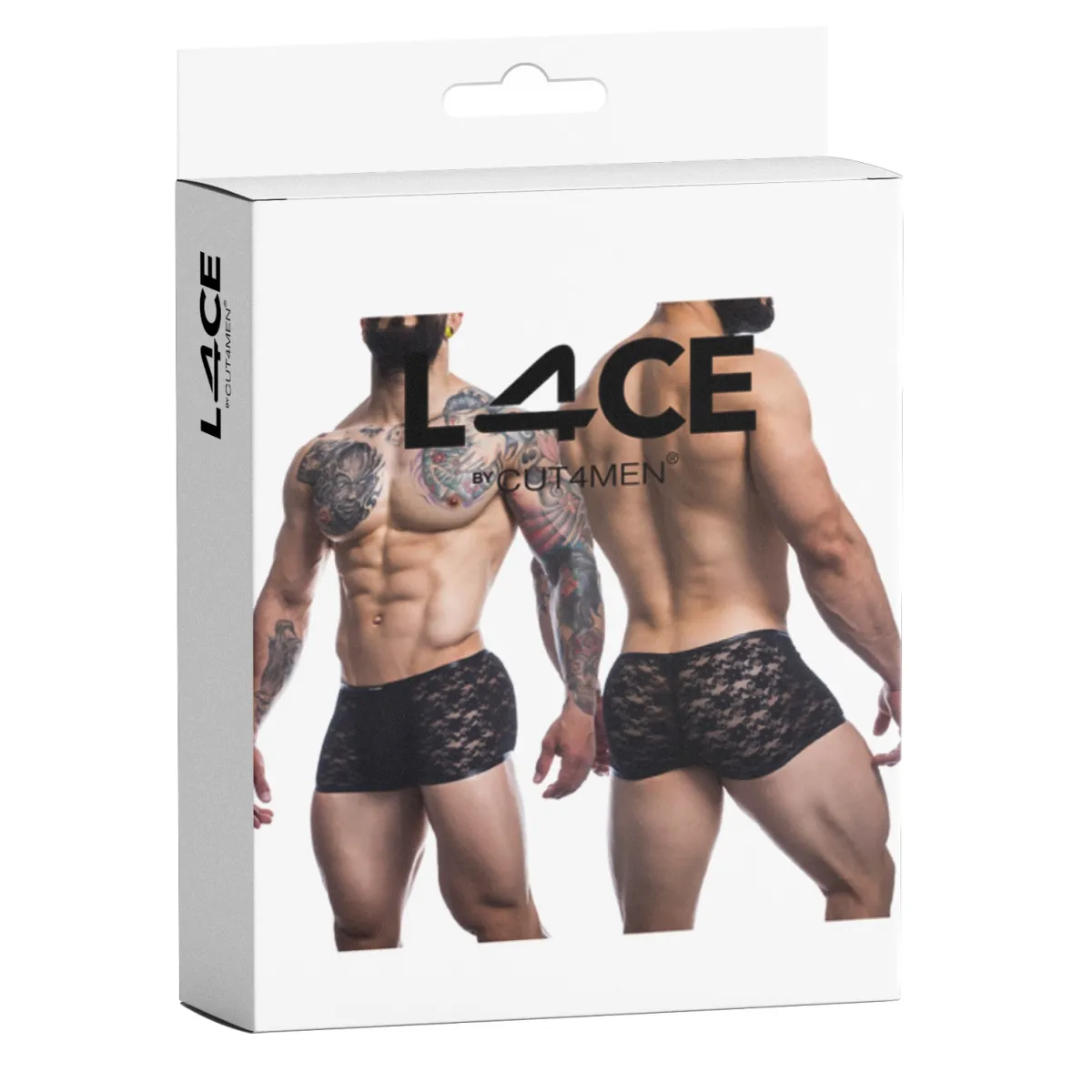 Schwarzer Trunk Boxer Shorts L4CE05 von Cut4Men | Fesselliebe.de