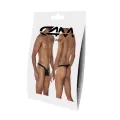 Schwarzer Low Rise Bulge String C4MSPXBUL02 von Cut4Men
