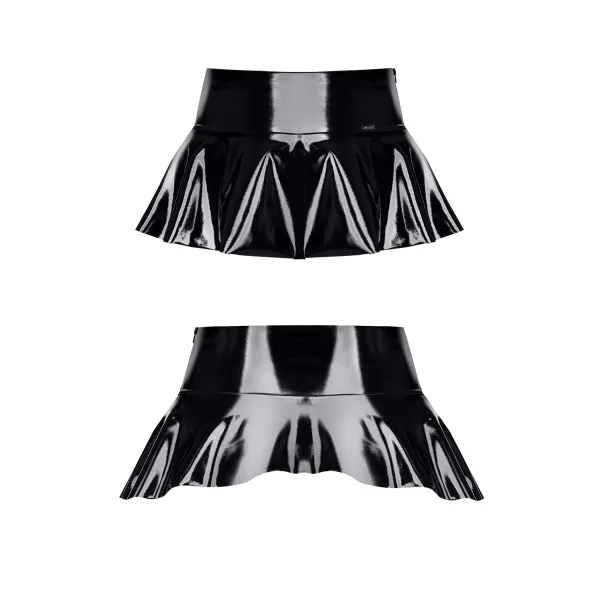 Schwarzer Mini-Rock TDJuliana001 von Demoniq Total Domination Collection | Fesselliebe.de