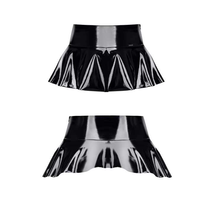 Schwarzer Mini-Rock TDJuliana001 von Demoniq Total Domination Collection | Fesselliebe.de